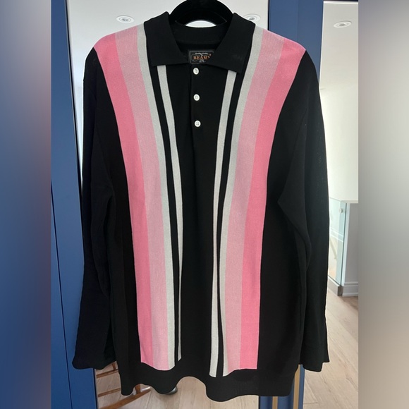 BEAMS PLUS collared sweater polo - Picture 1 of 8